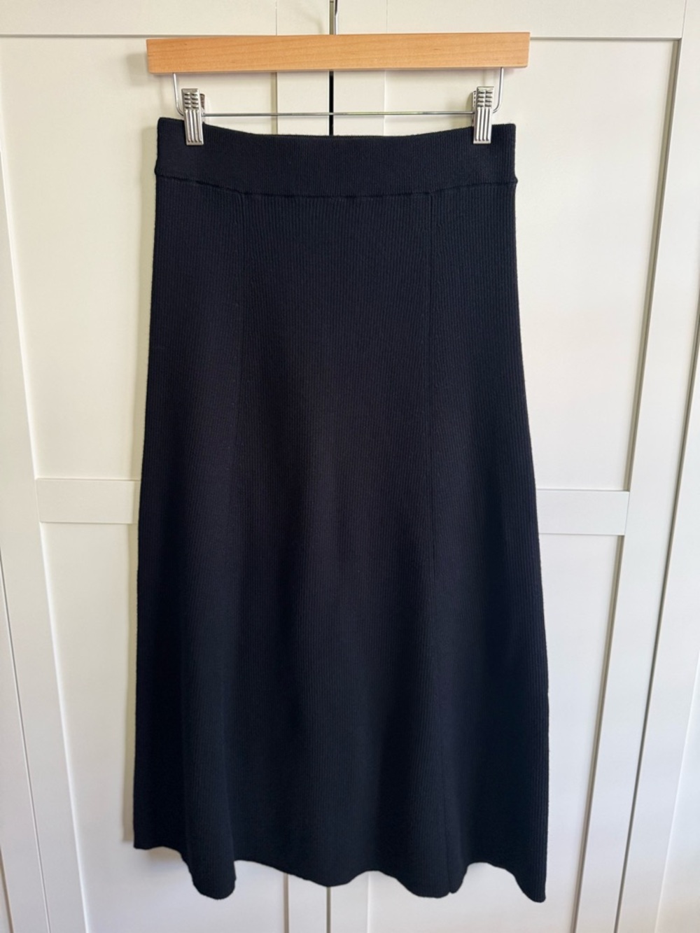 Madewell Merino Wool-Blend Maxi Skirt Size Small True Black - Picture 5 of 7